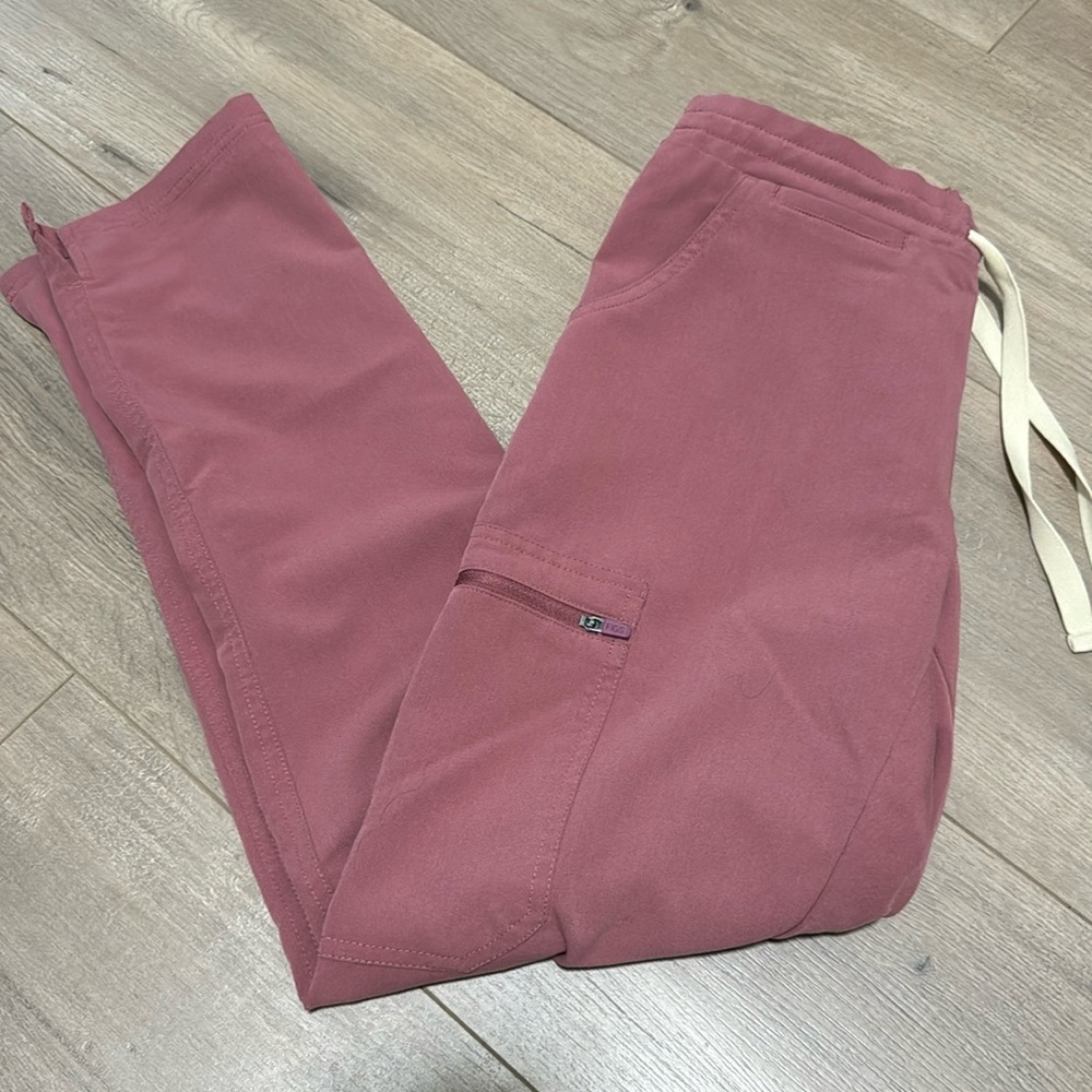 Figs Yola Skinny Scrub Pants Size XXSP Mauve